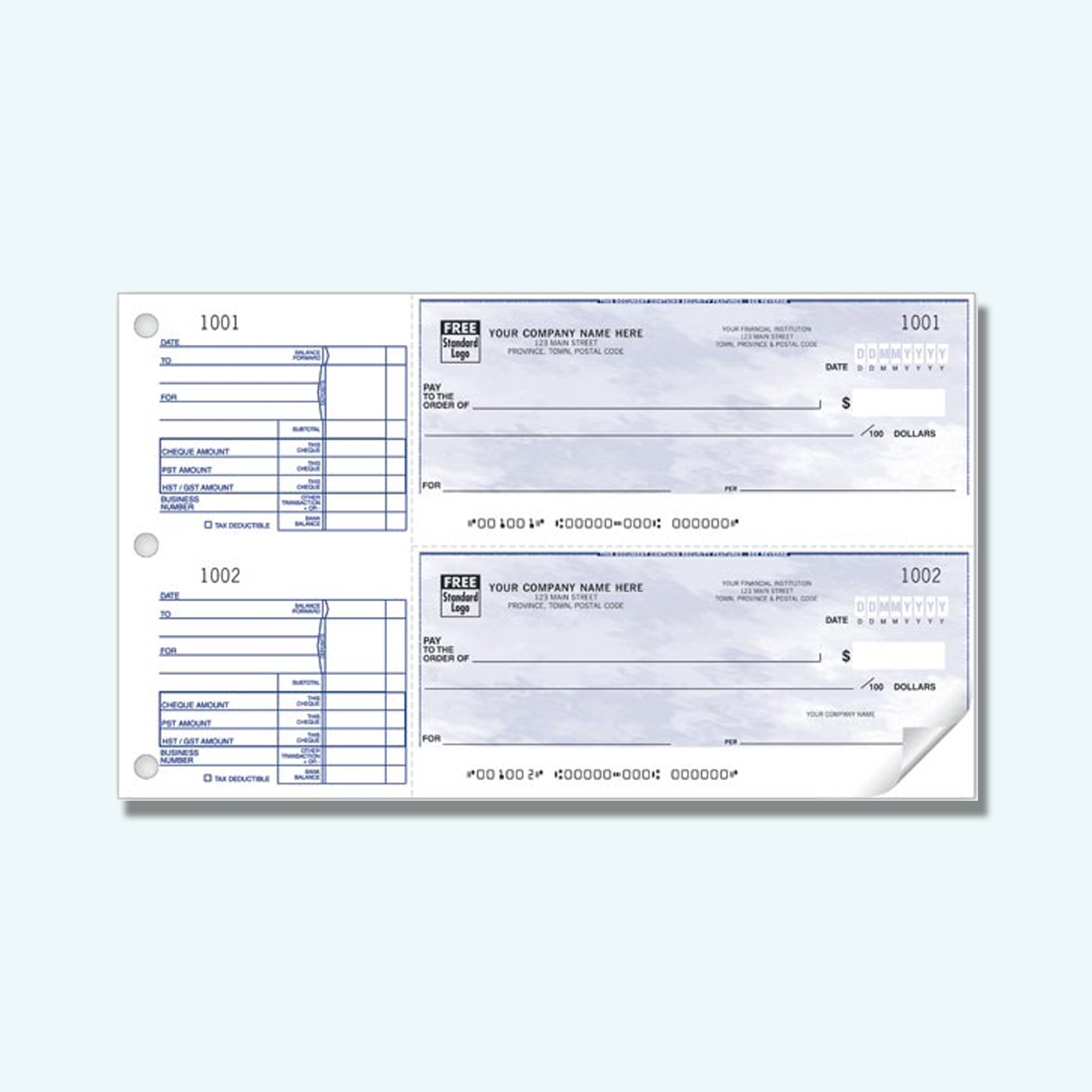 Business Cheques - Handwritten 1