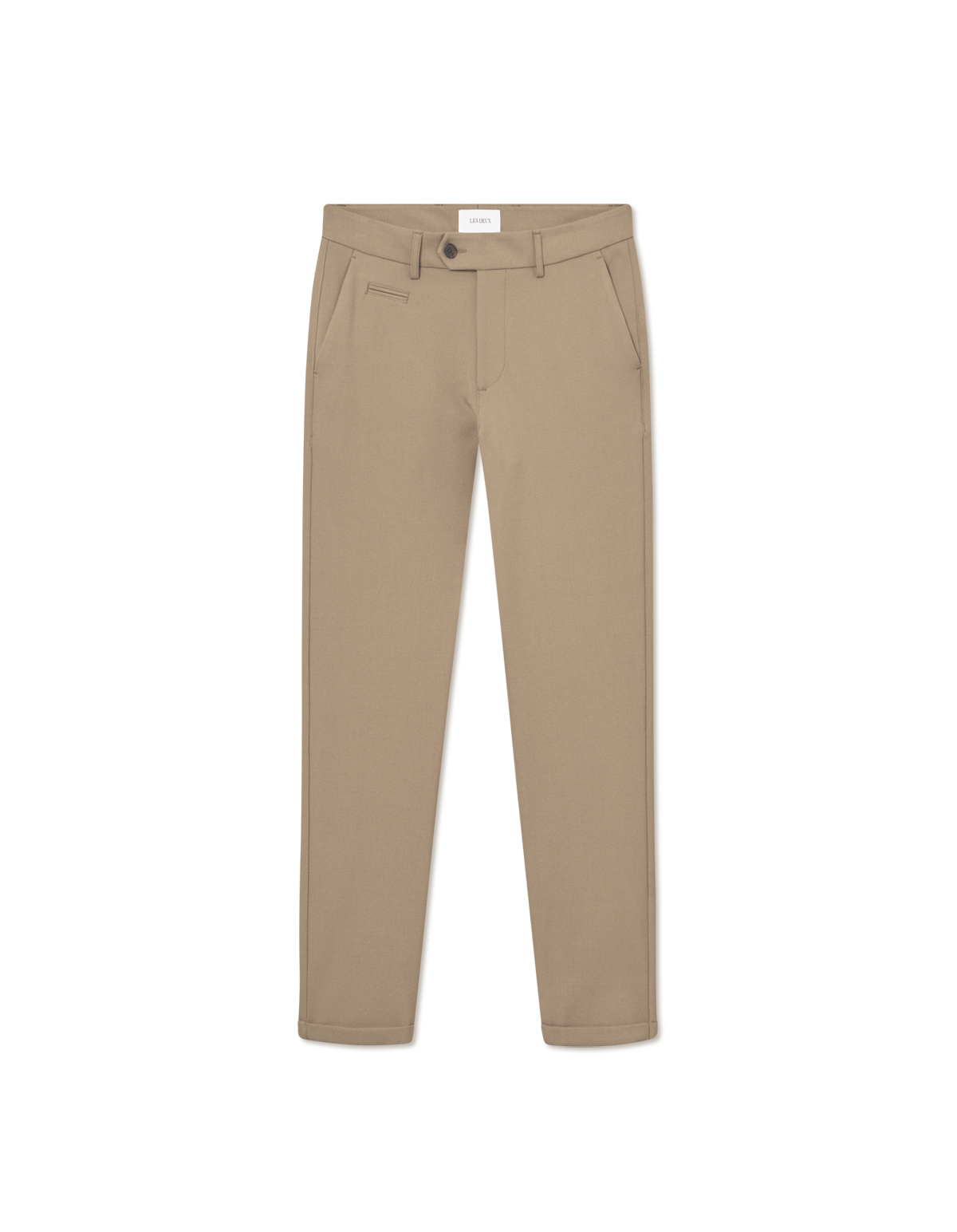 Les Deux - Schlank geschnittene Hose in Braun - Como