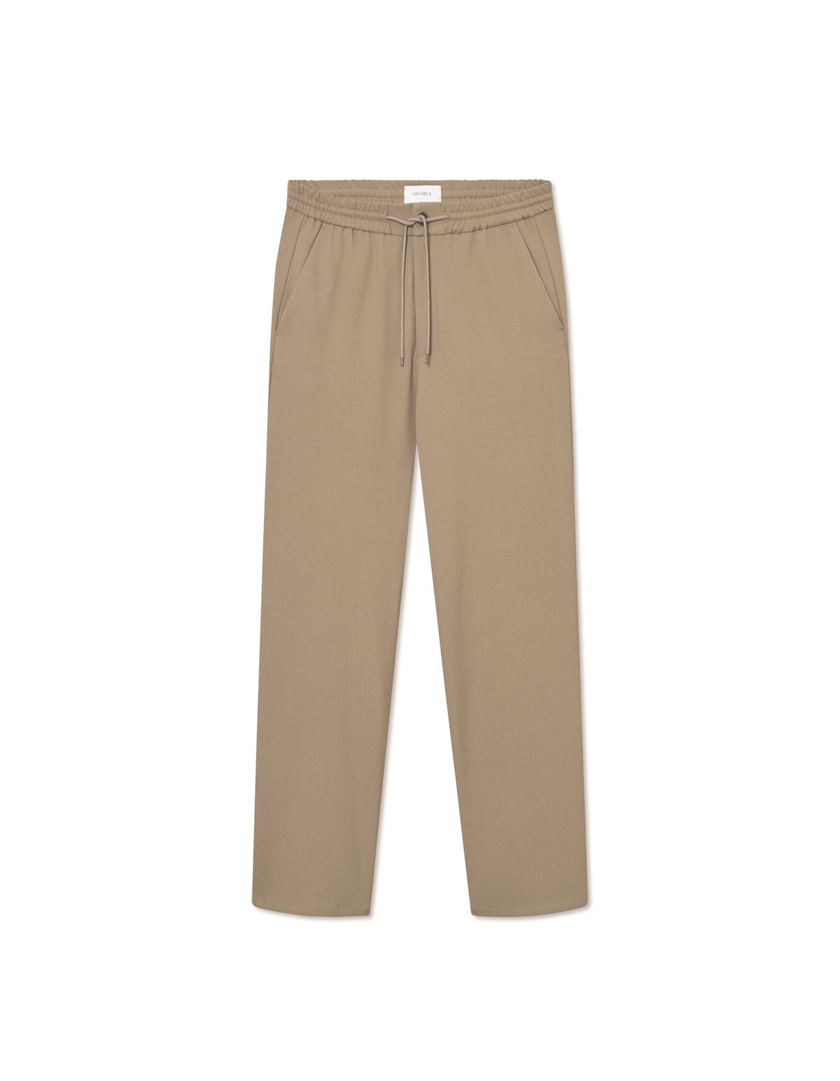 Les Deux - Gerade geschnittene Hose in Braun