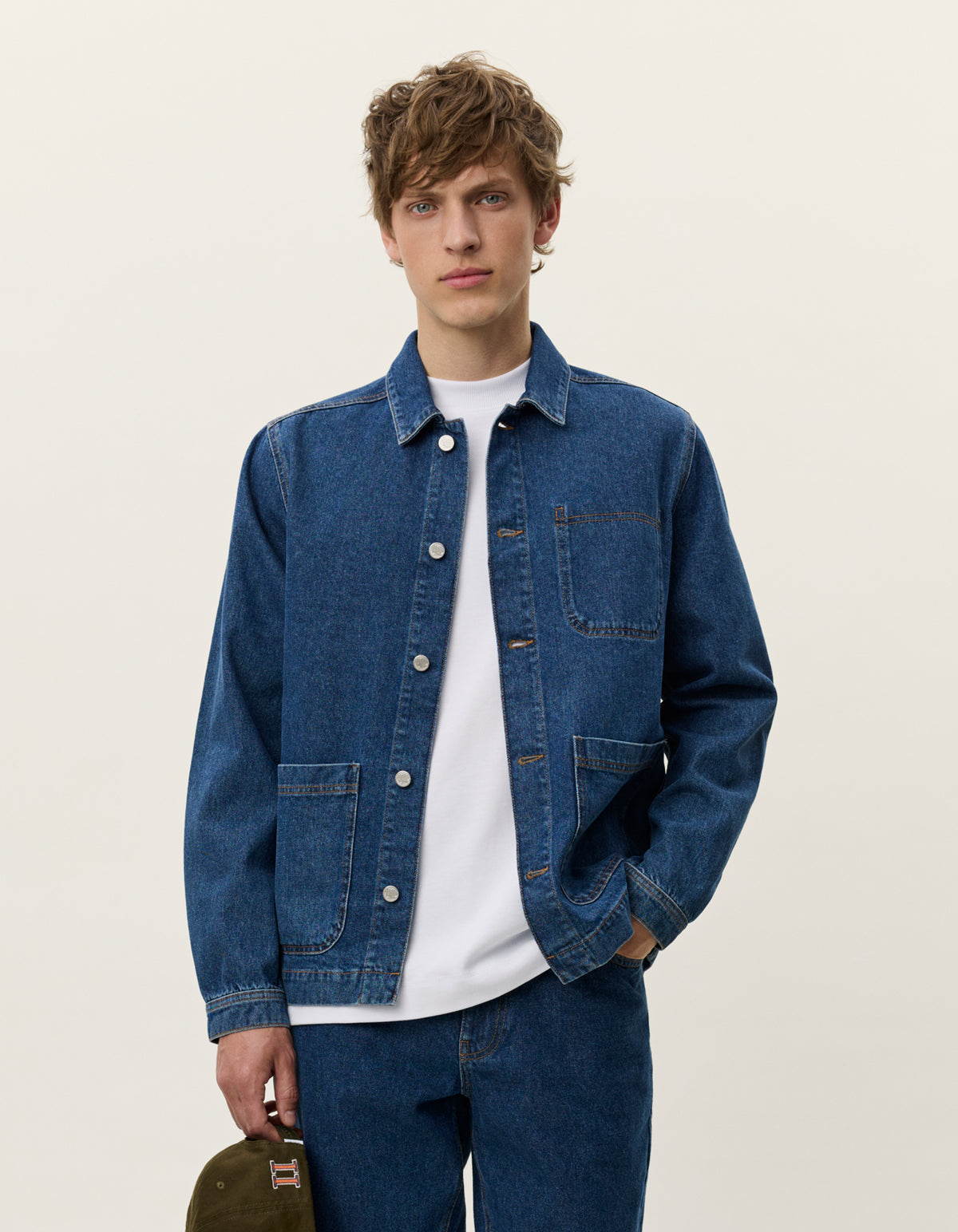 Les Deux - Overshirt aus leichter Denimqualität - Layton