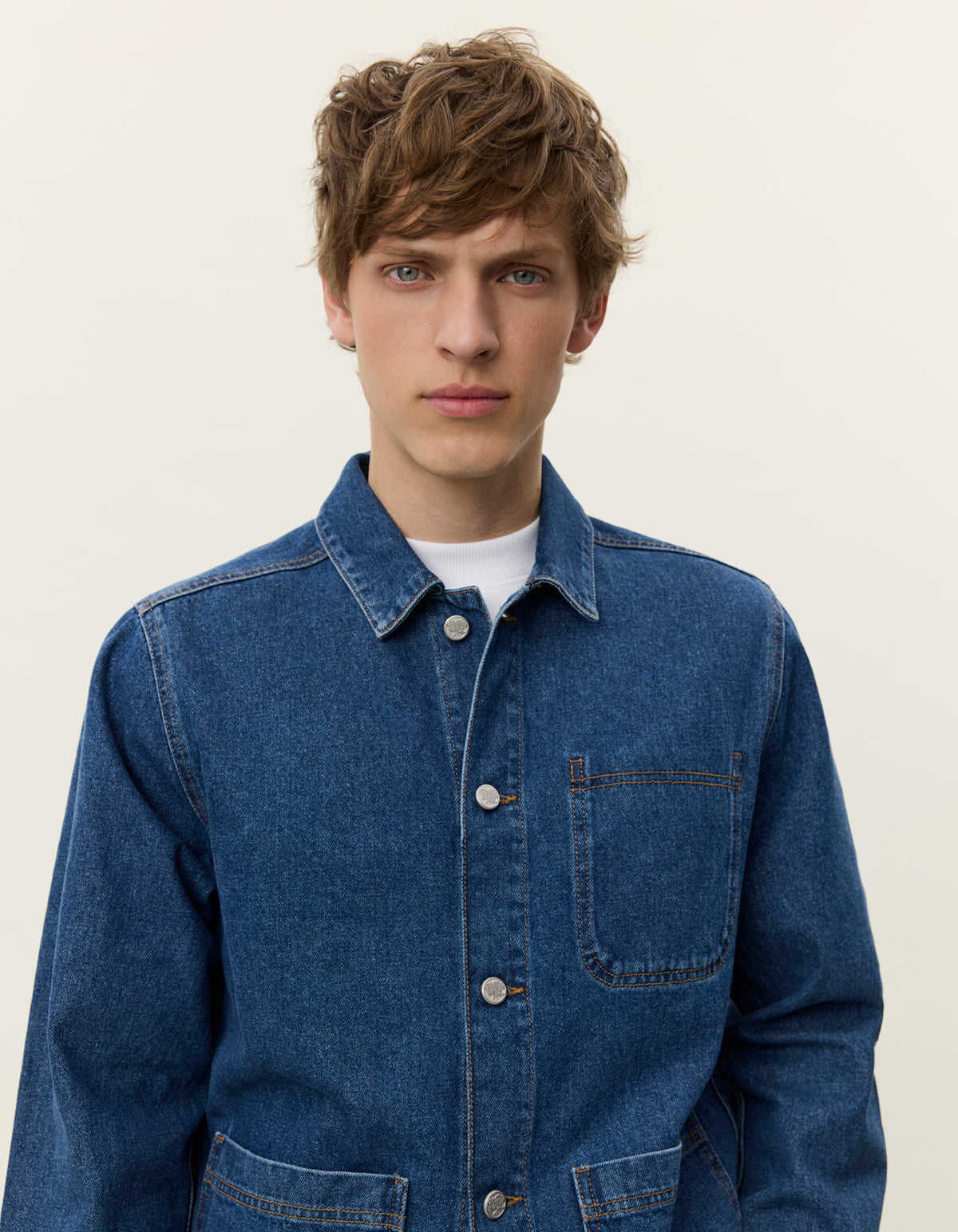 Les Deux - Overshirt aus leichter Denimqualität - Layton