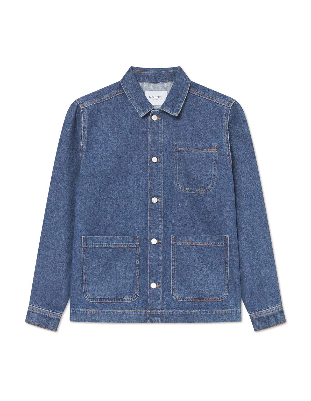 Les Deux - Overshirt aus leichter Denimqualität - Layton
