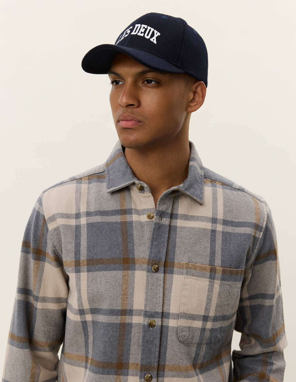 Les Deux - Lässiges Overshirt in gedeckten Brauntönen - Jeremy