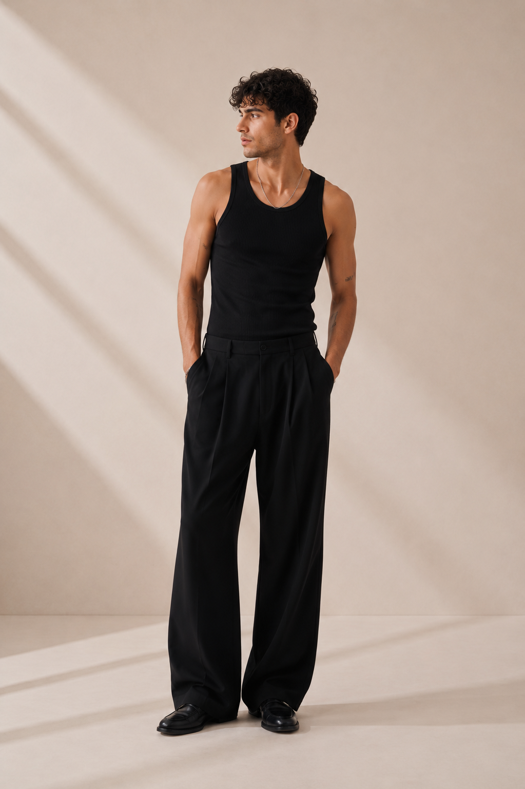 Drykorn - Weite fließende Tuchhose in Schwarz - Leek Wide