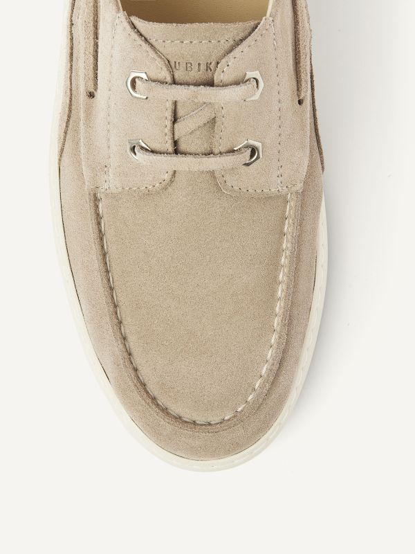 Nubikk - Stilvoller Sneaker mit Schiffschuh Elementen in Beige - Jiro Yacht