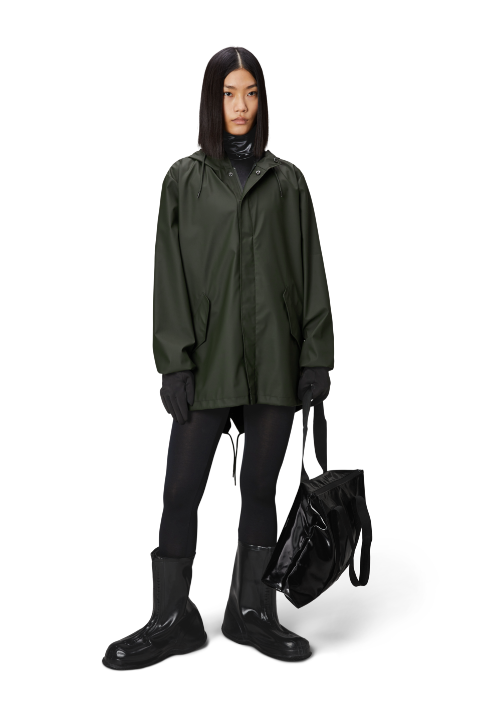 Rains - Kurzer Wasser- & Winddichter Fishtailparka Unisex - Fishtail Jacket