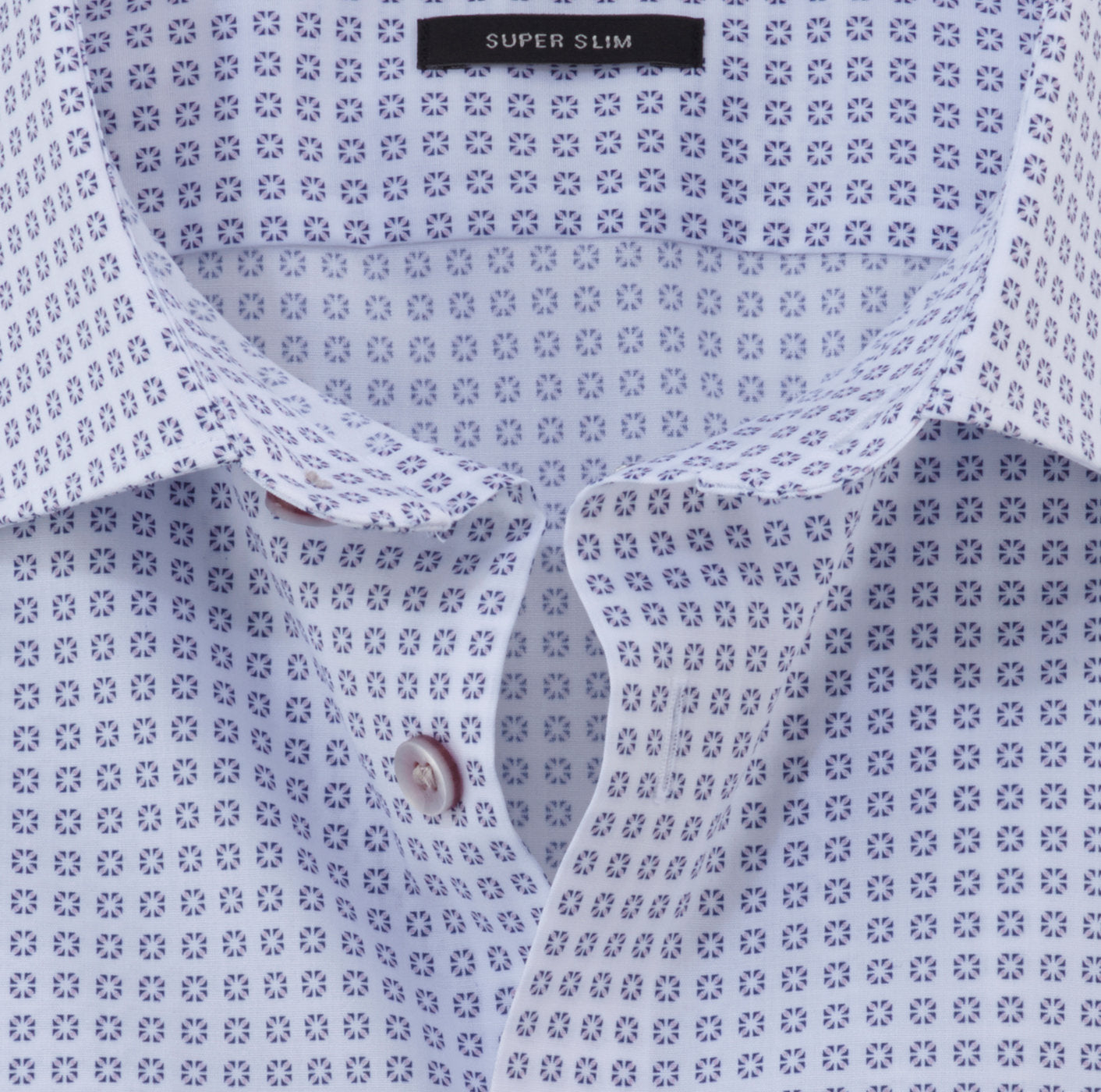 Olymp - Businesshemd mit modernem Print - No. 6 Super Slim