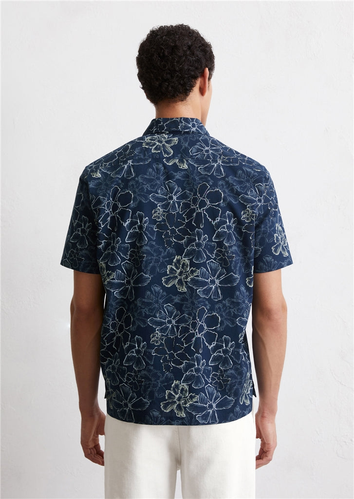 Marc O'Polo - Sommerliches Halbarmhemd mit floralem Muster