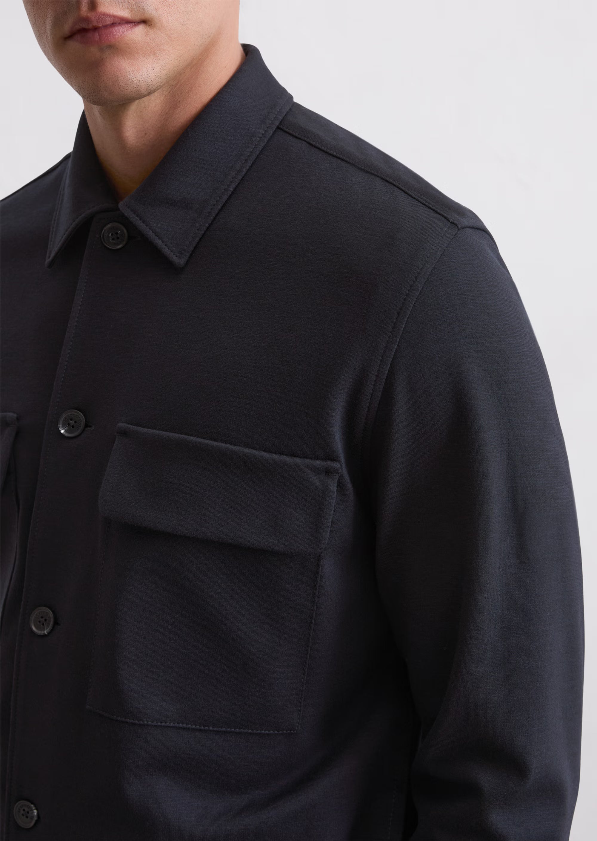 Marc O'Polo x DFB - Overshirt aus angenehmer Viskose-Jersey-Ware