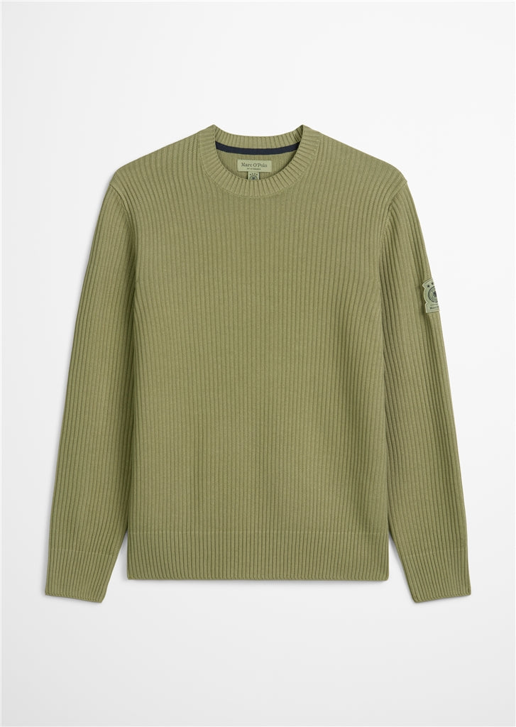 Marc O'Polo x DFB - Pullover mit Rippstruktur