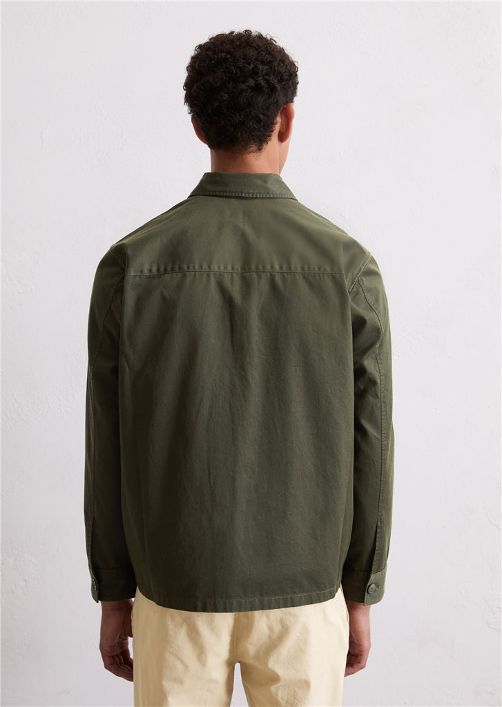 Marc O'Polo - Leichtes Overshirt in herbstlichem Oliv