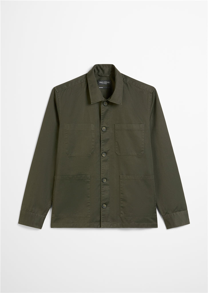 Marc O'Polo - Leichtes Overshirt in herbstlichem Oliv