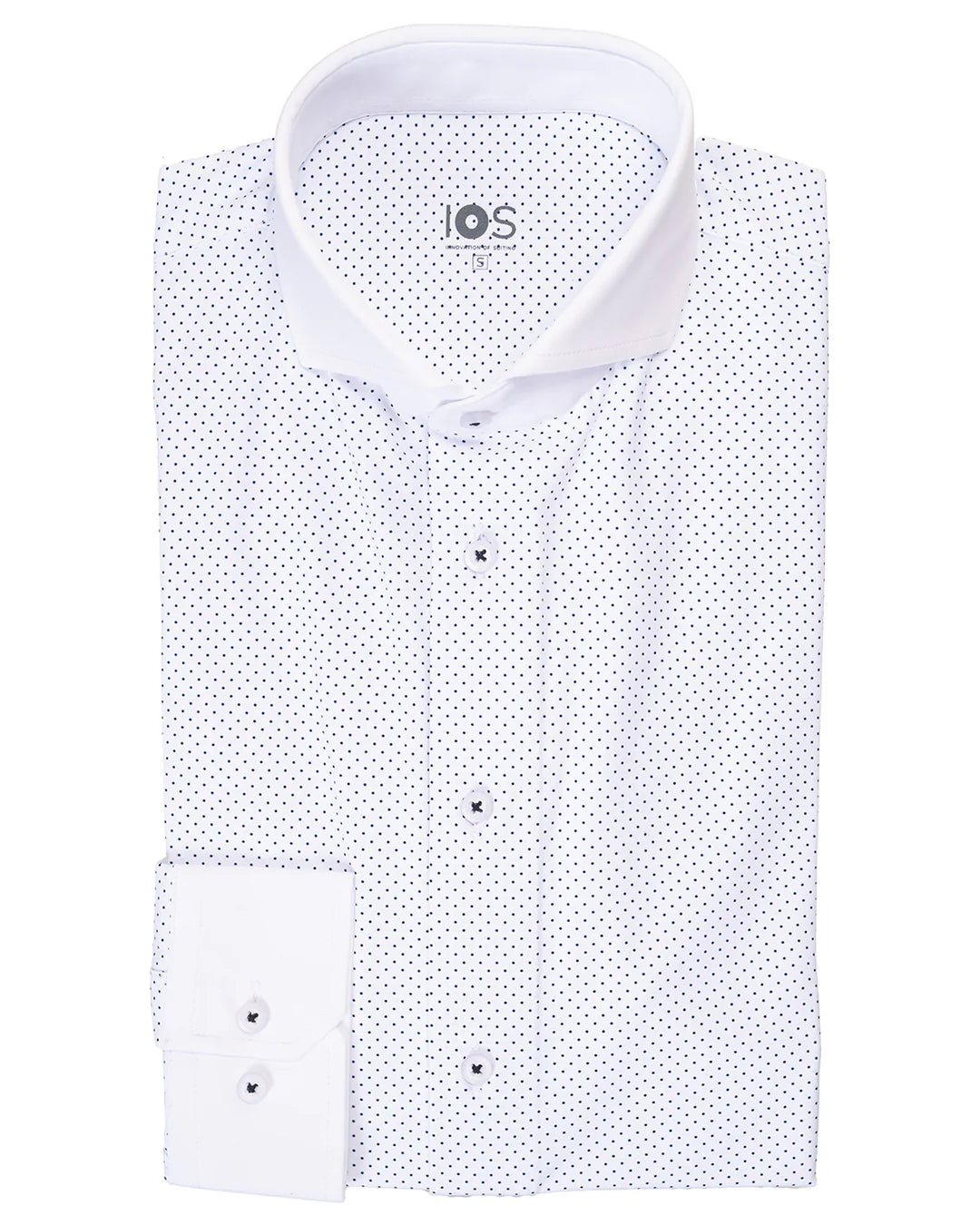 IOS - Hemd mit Dott-Print aus sehr bequemer Jerseyware - Galaxy Blue