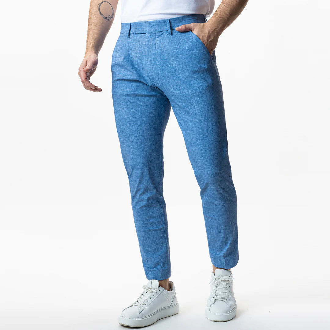 IOS - Schmale Anzughose "Classic" - Indigo Blue