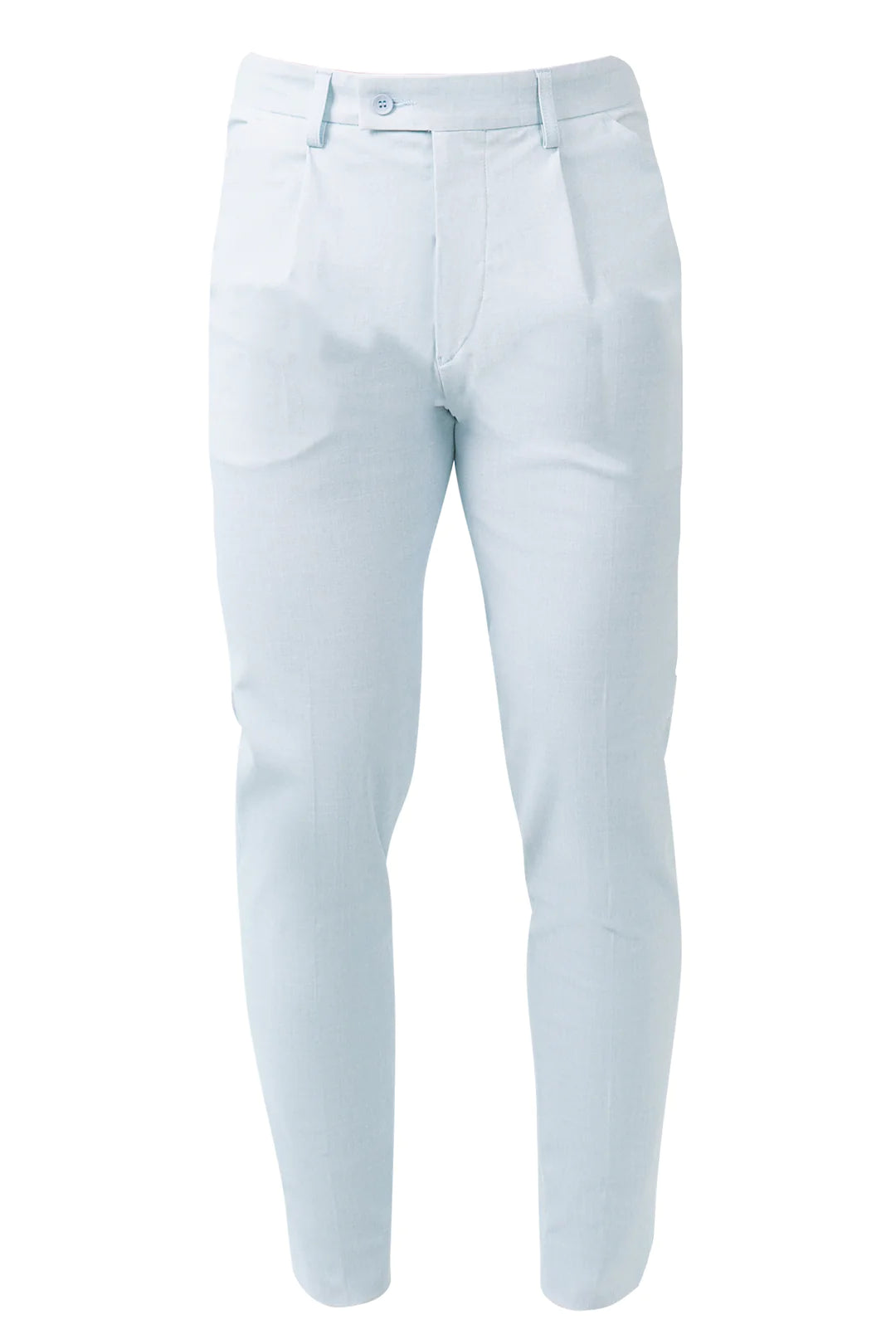 IOS - Schmale & Verkürzte Anzughose "Modern" - Light Blue