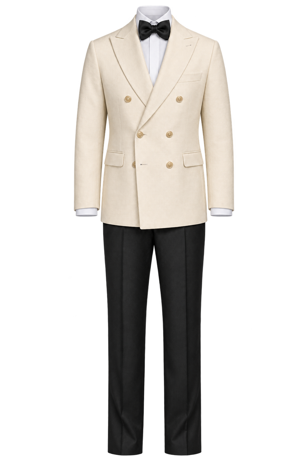 Eleganter Zweireiher Dinner Jacket - Offwhite