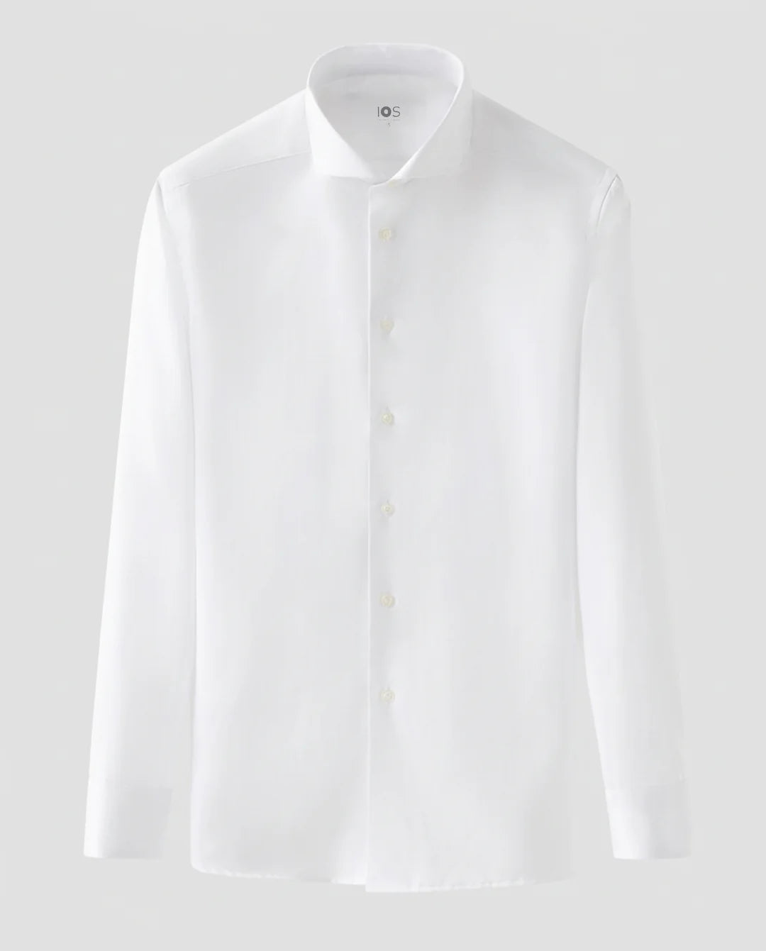 IOS - Hemd mit Stehkragen aus sehr bequemer Jerseyware - White