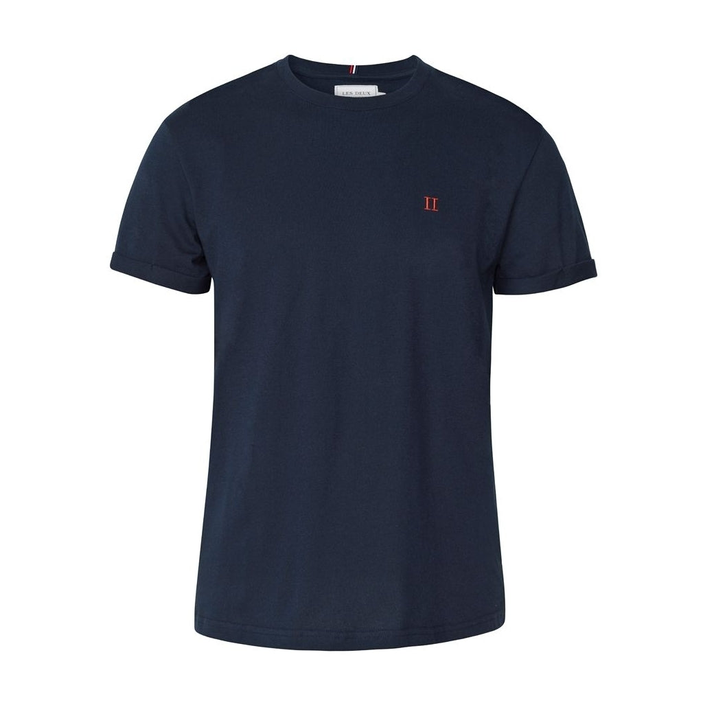 Les Deux - Basic T-Shirt mit Stickerei