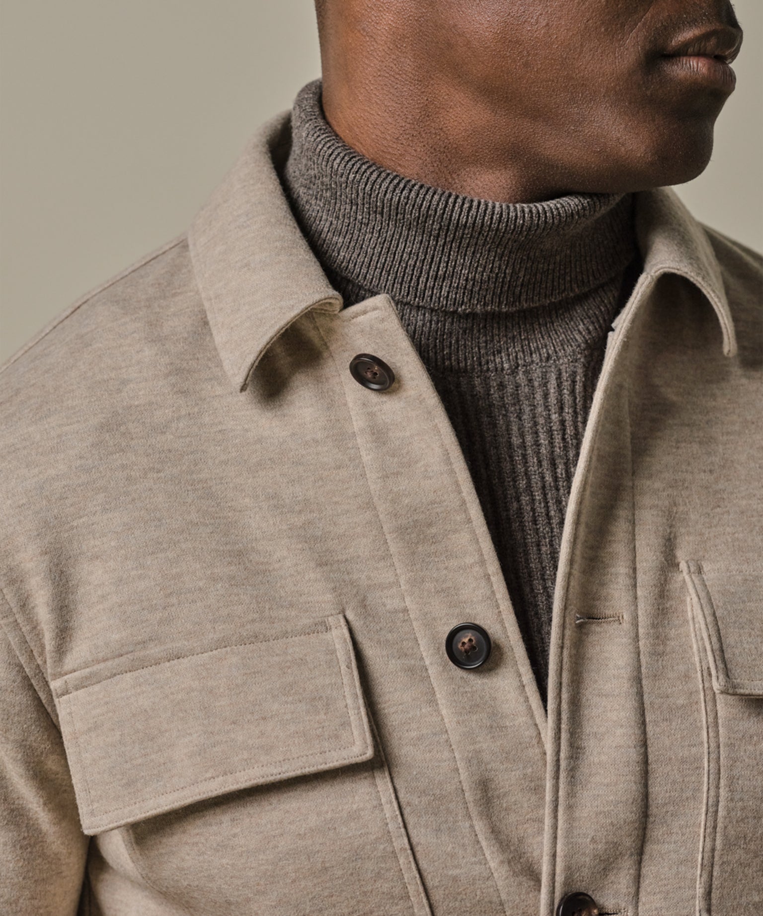 Profuomo - Zeitloses Overshirt in Beige