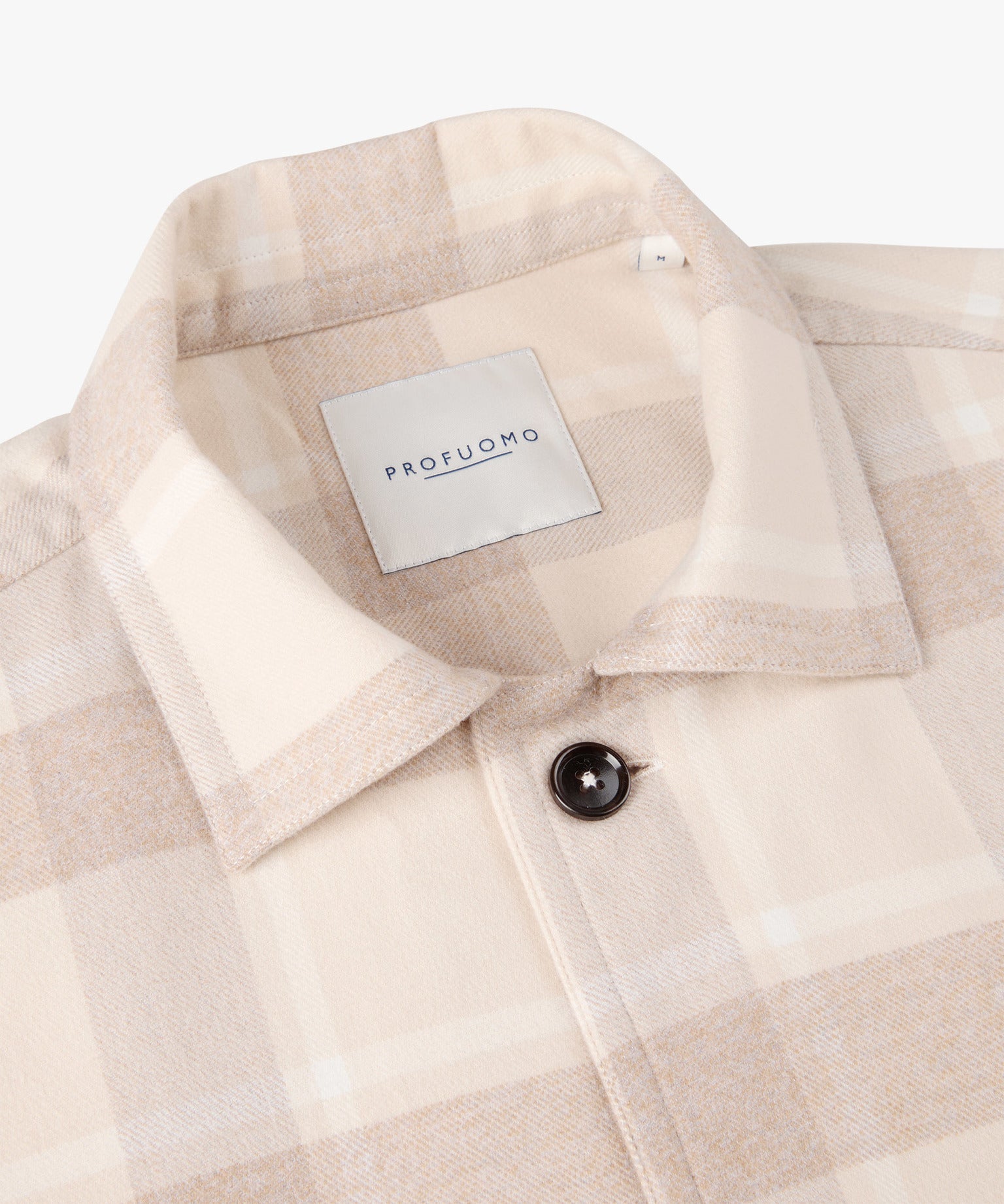 Profuomo - Flanell Overshirt in Beige