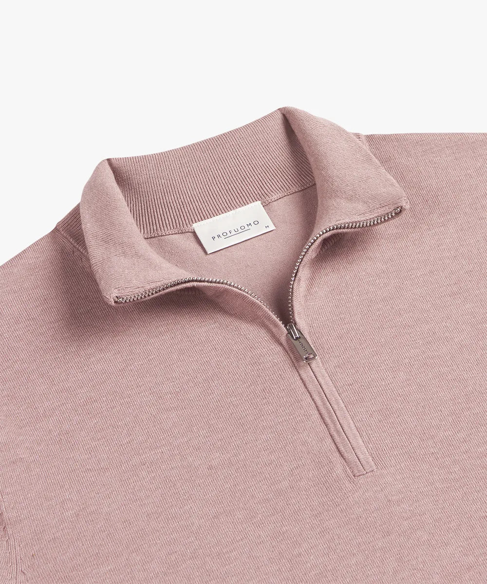 Profuomo - Sommerlicher Half-Zip Pullover aus Lyocell-Mix