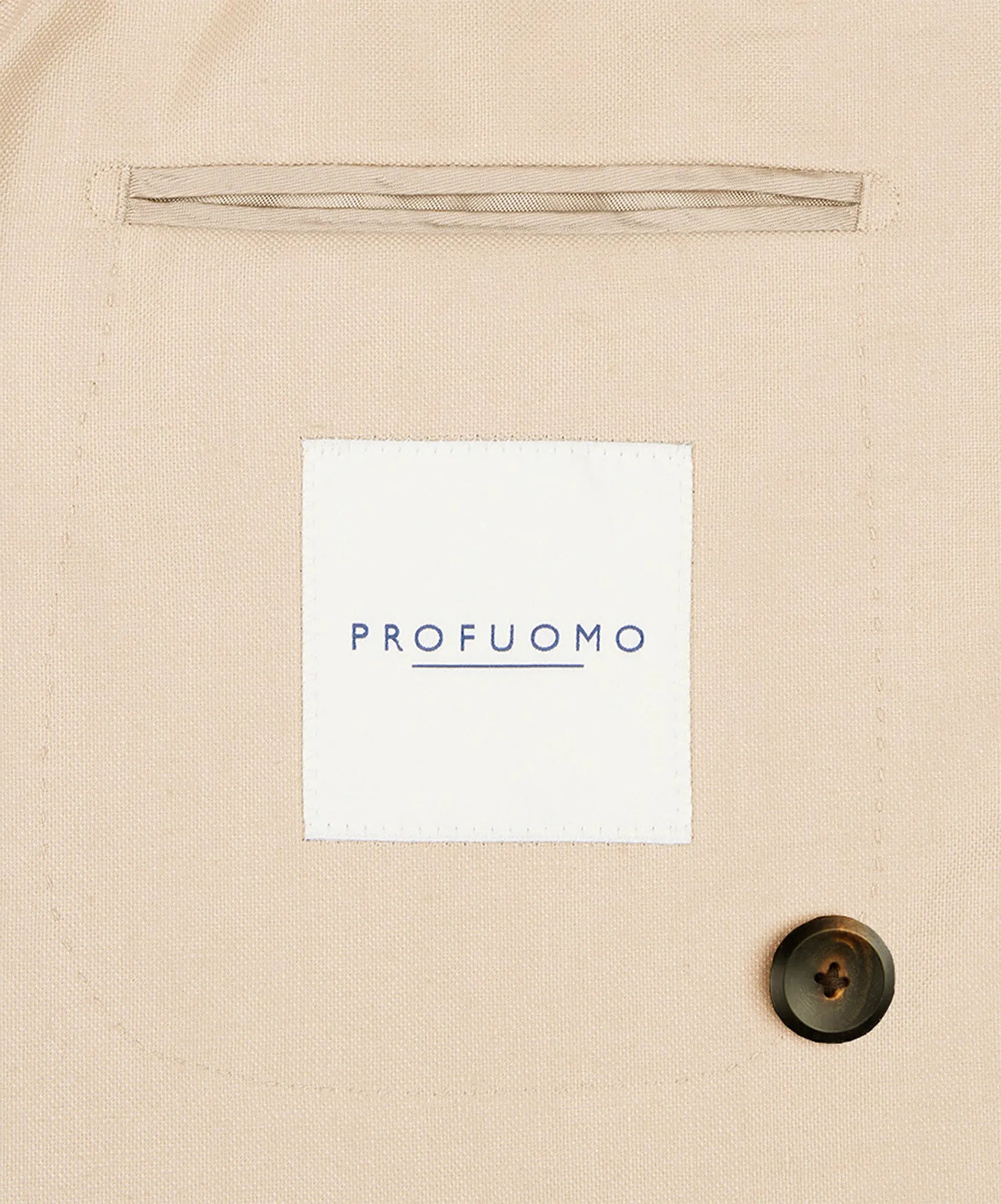 Profuomo - Exklusiver Zweireiher aus hochwertigem Baumwoll-Leinen Mix