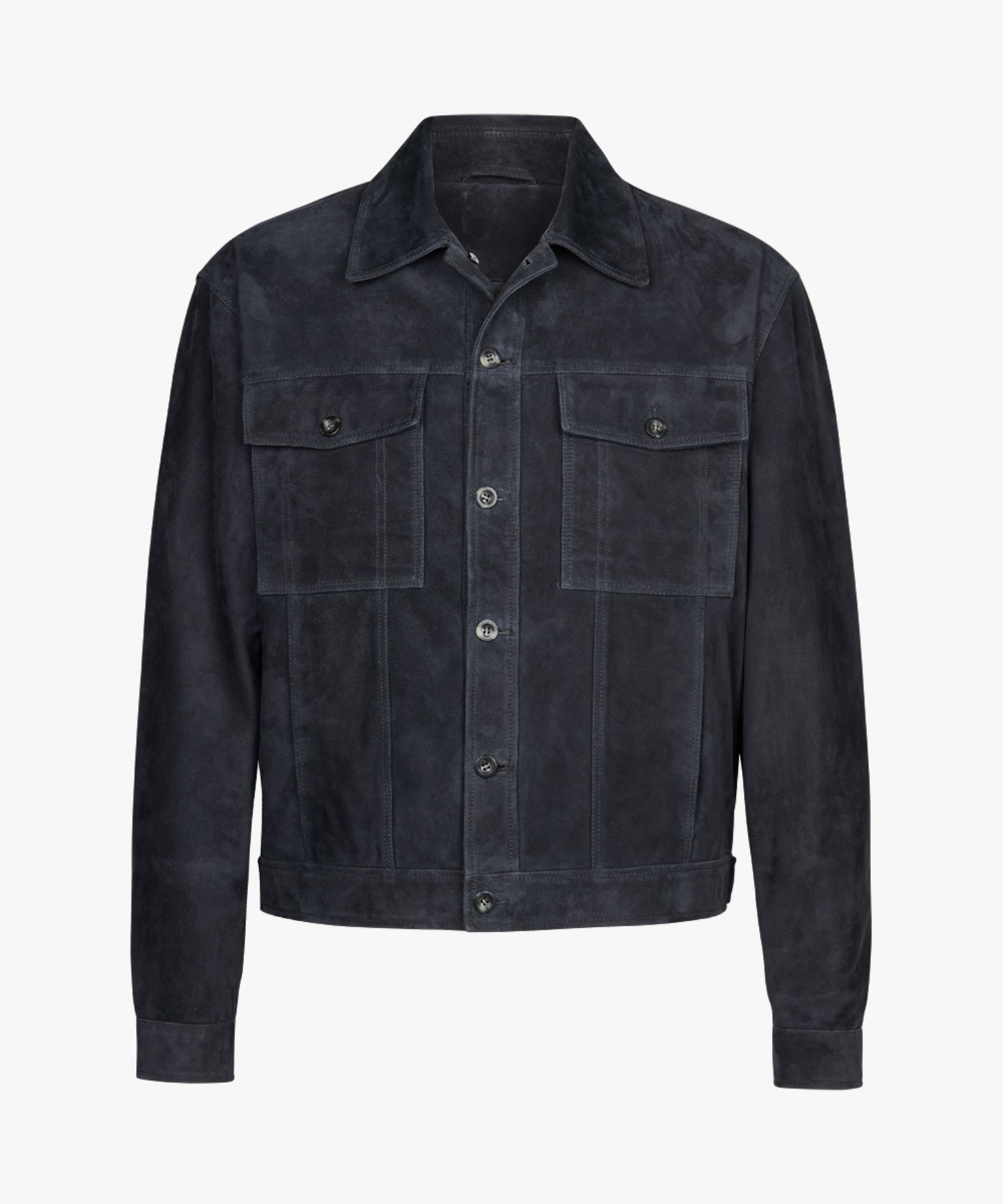 Profuomo - Luxuriöse Wildlederjacke zum Knöpfen