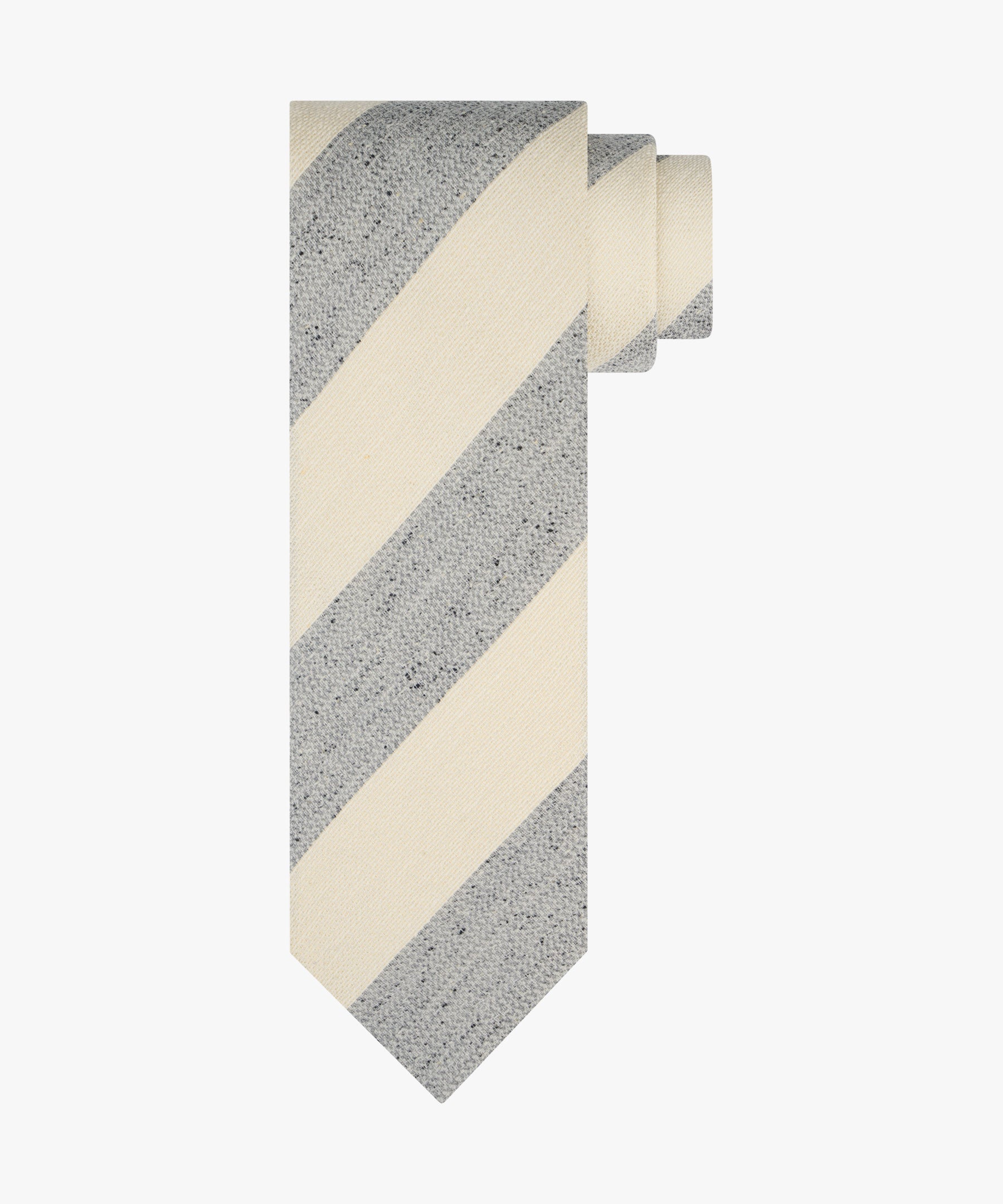 Profuomo - Stilvolle Krawatte in Hellgrau - Made in Italy