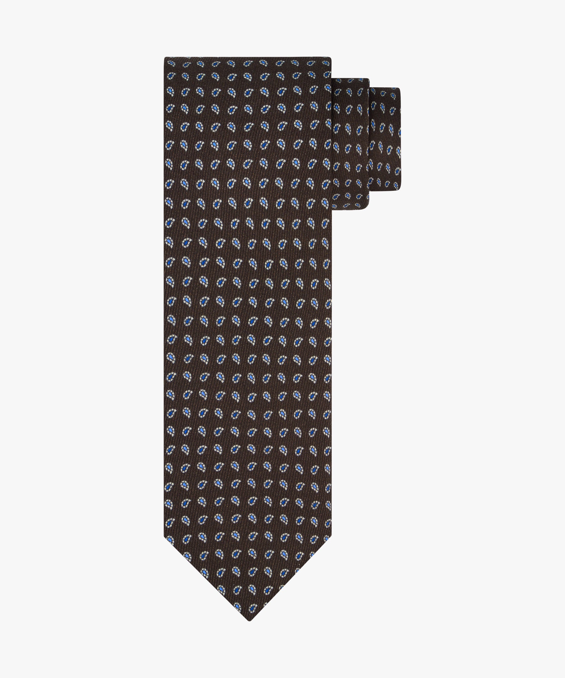 Profuomo - Stilvolle Krawatte in Dunkelbraun - Made in Italy