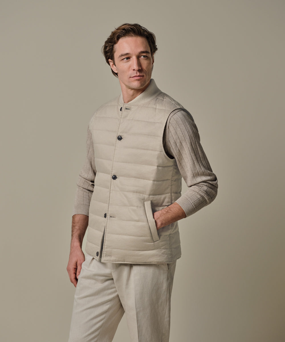 Profuomo - Stilvolle Weste in Beige