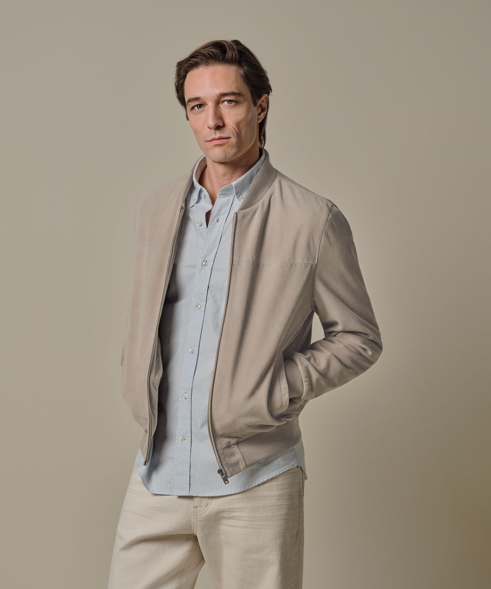 Profuomo - Zeitloser Blouson aus Veloursleder