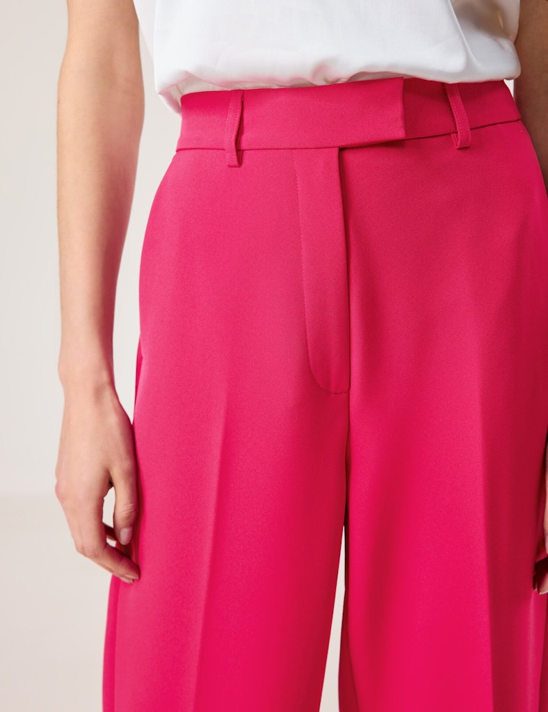 Taifun - Elegante weit fließende Hose in Pink
