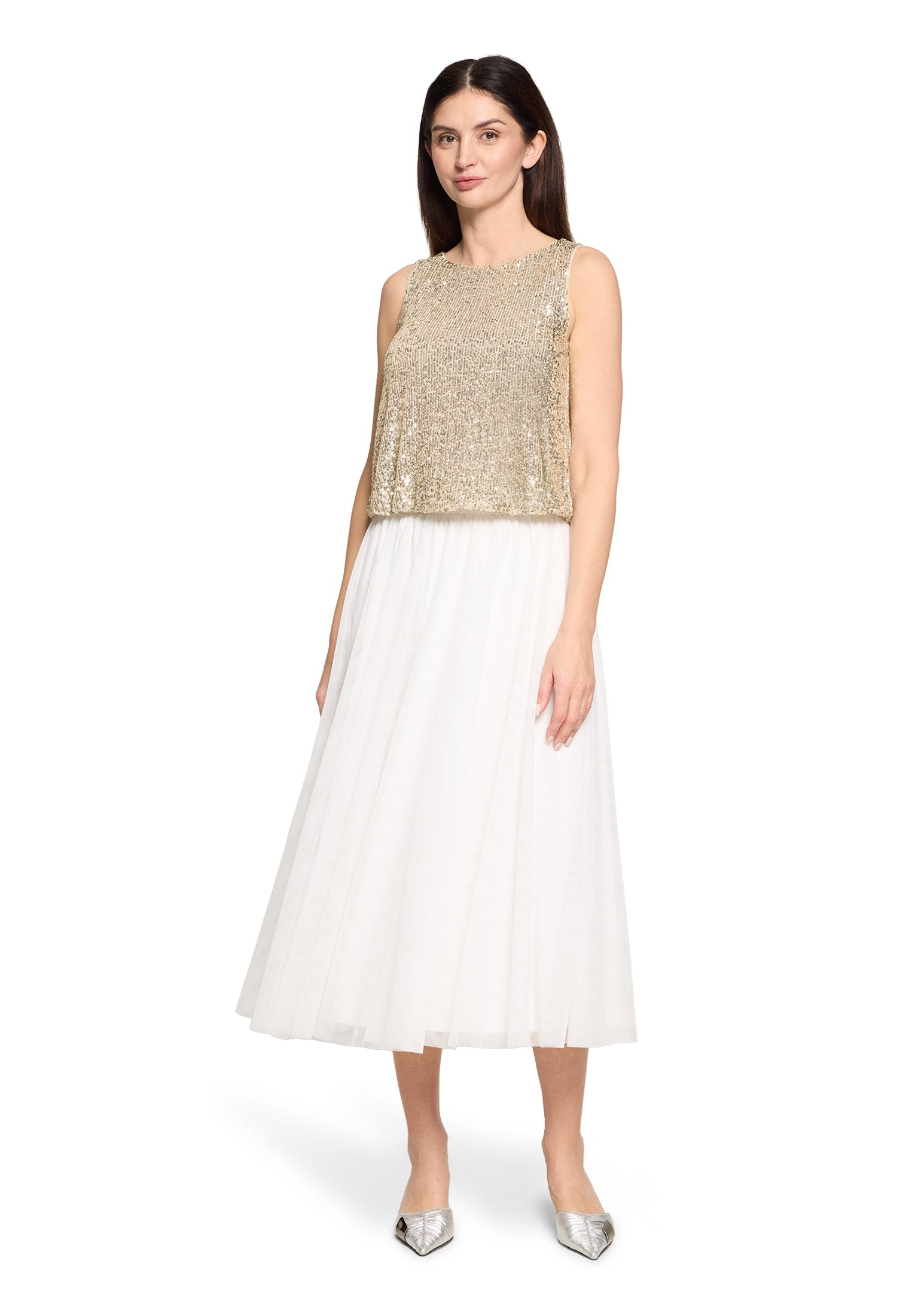 Vera Mont - Elegantes Glitzertop in Champagner