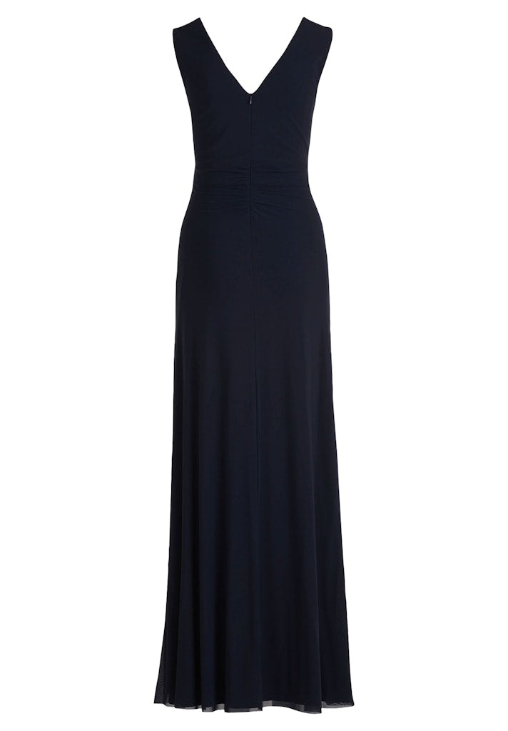 Vera Mont - Elegantes Kleid mit ausgestelltem Rock in Dunkelblau