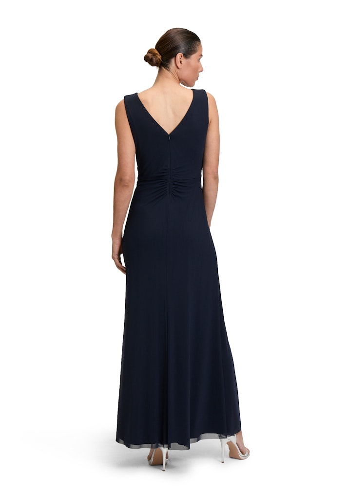 Vera Mont - Elegantes Kleid mit ausgestelltem Rock in Dunkelblau