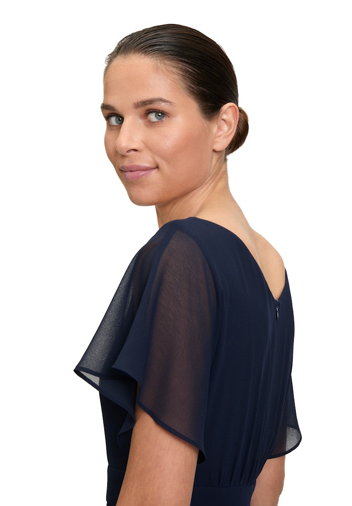 Vera Mont - Midi Chiffon Kleid mit Flügelärmeln
