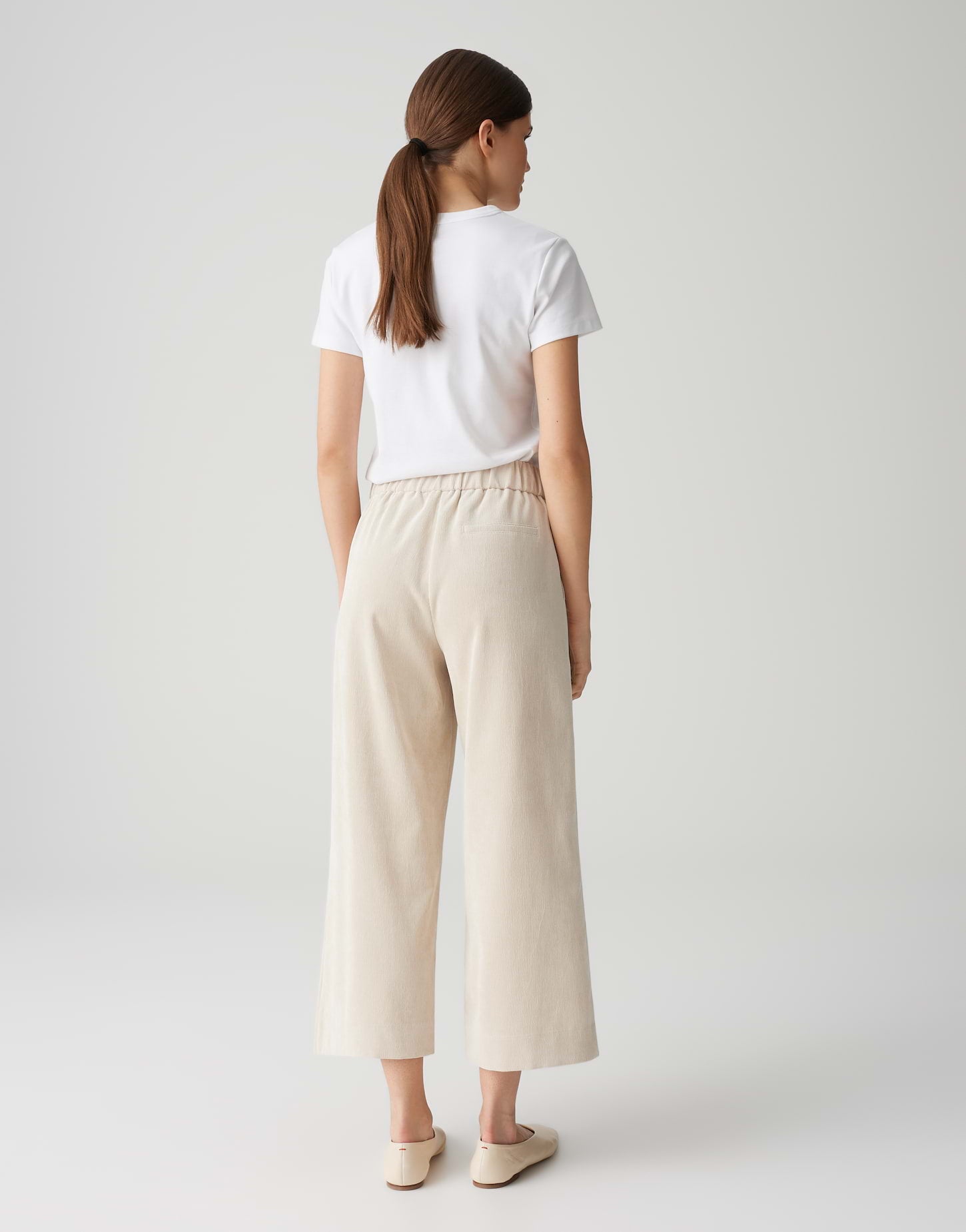 Opus - Culotte in Ivory aus feinem Cord - Misha