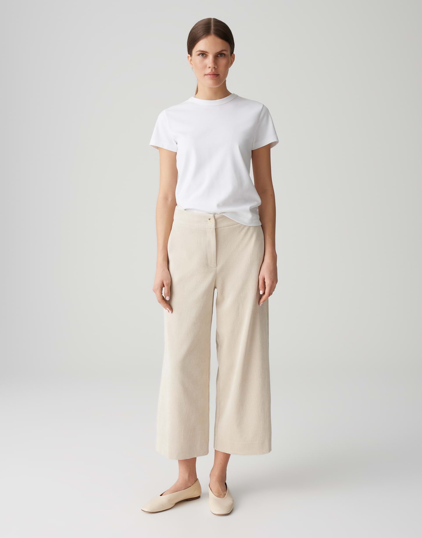 Opus - Culotte in Ivory aus feinem Cord - Misha