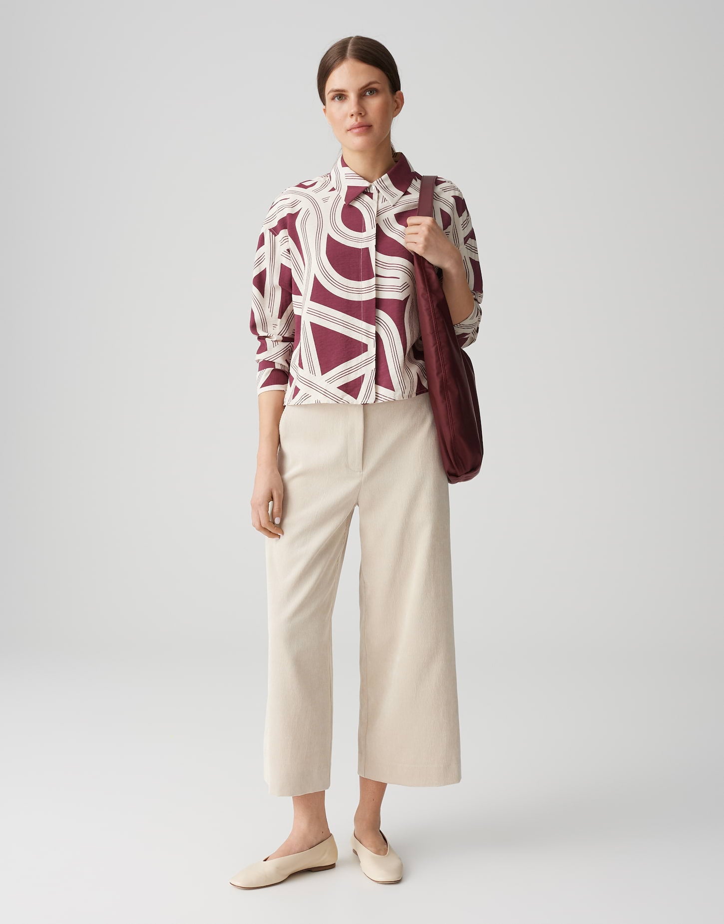 Opus - Culotte in Ivory aus feinem Cord - Misha
