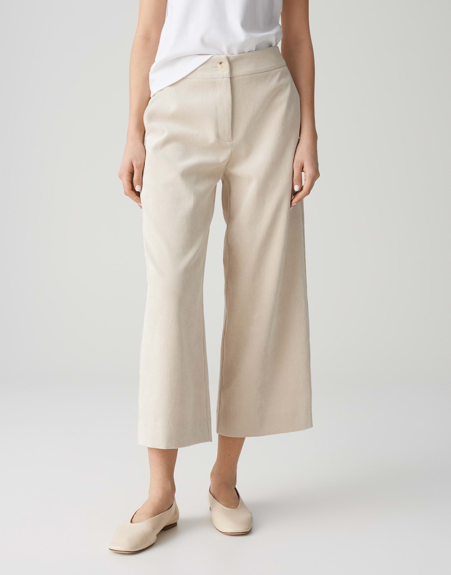 Opus - Culotte in Ivory aus feinem Cord - Misha