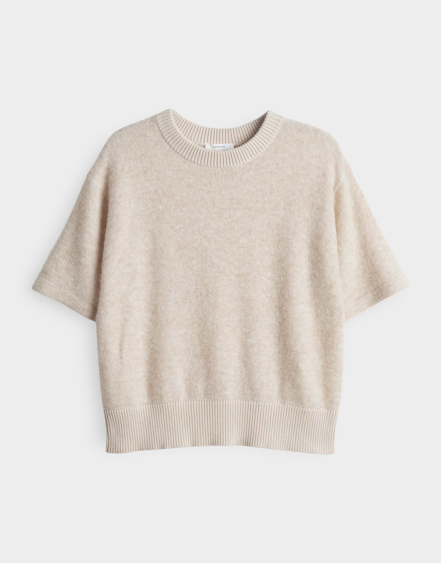 Opus - Kurzarmpullover aus flauschigem Garn - Pami
