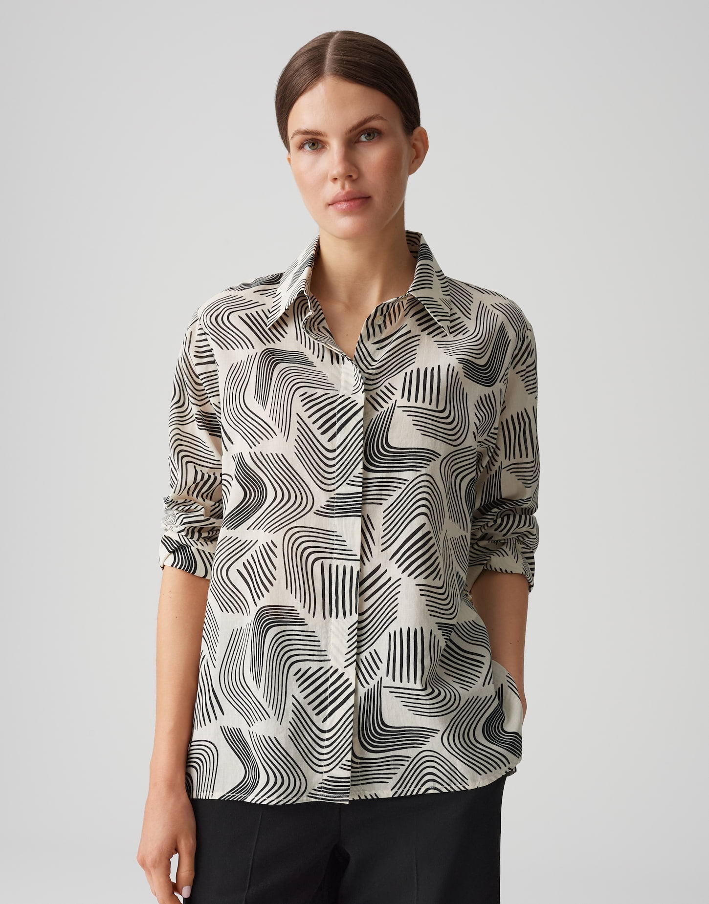 Opus - Printbluse aus feiner Baumwolle - Fumina