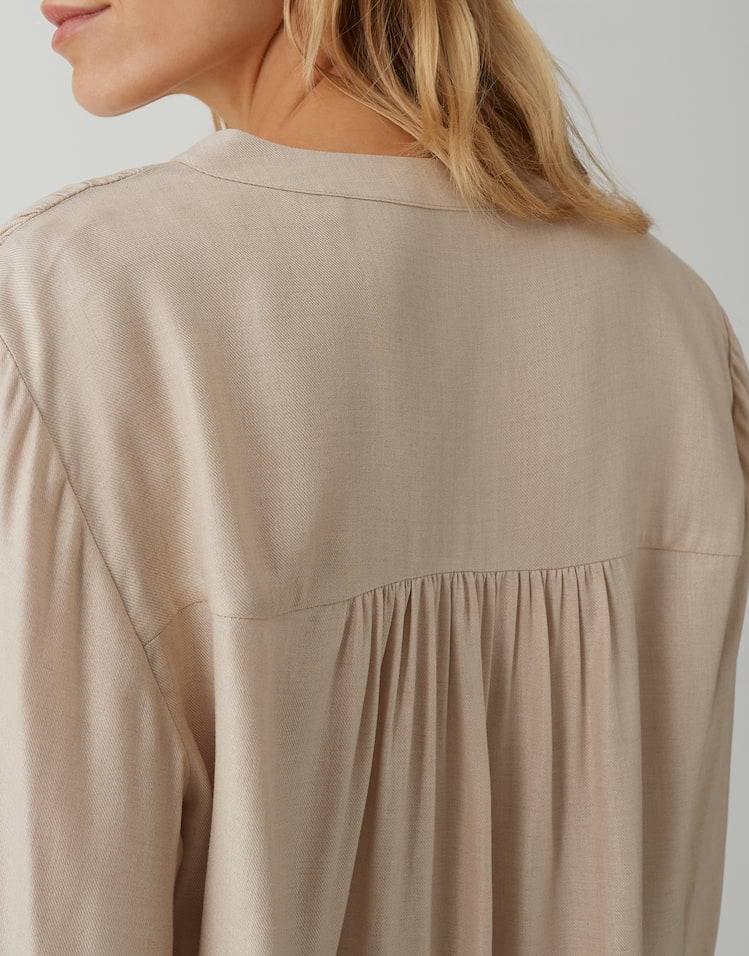 Opus - Feminine Tunikabluse in Twilloptik - Flanora
