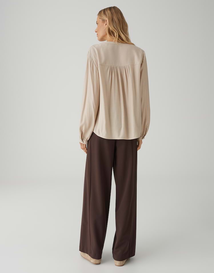 Opus - Feminine Tunikabluse in Twilloptik - Flanora