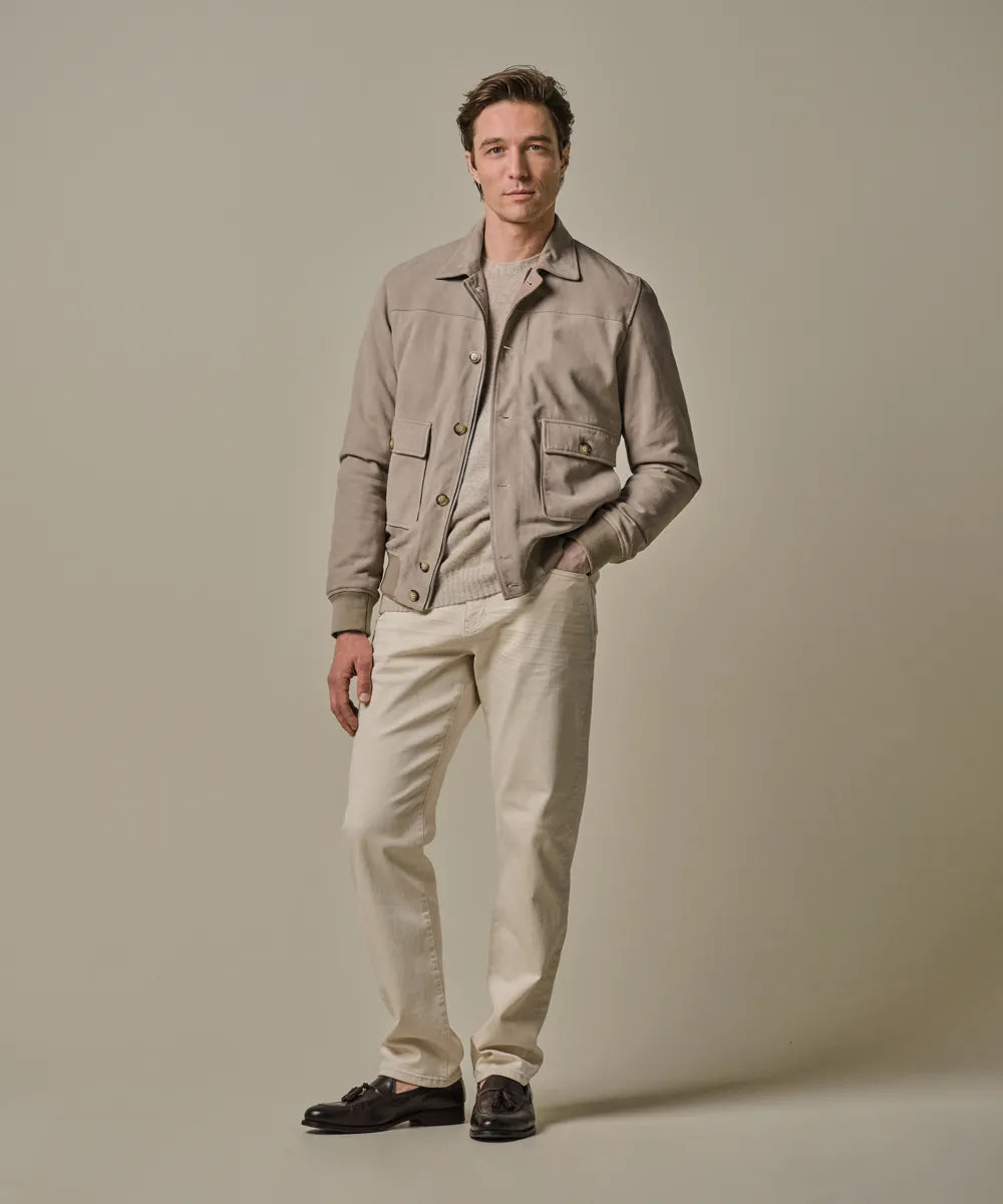 Profuomo - Stilvoller Blouson aus Veloursleder