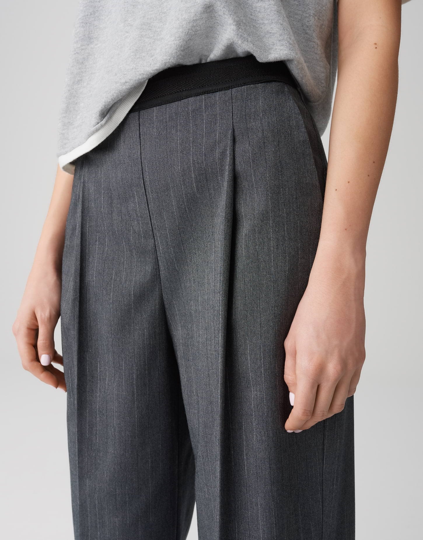 Opus - Stilvolle Culotte mit Nadelstreifen - Mozy