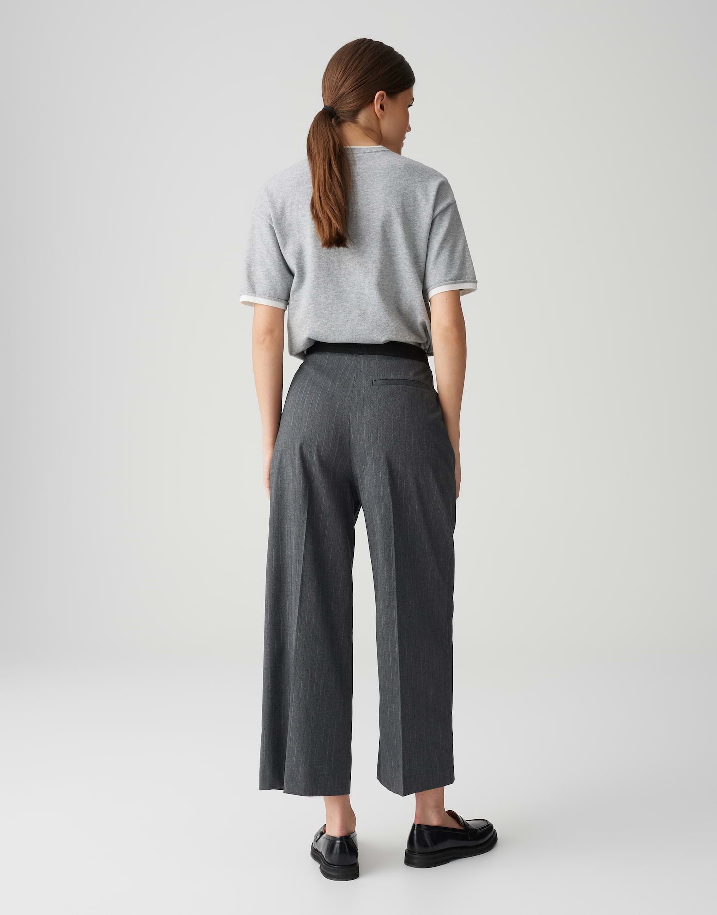 Opus - Stilvolle Culotte mit Nadelstreifen - Mozy