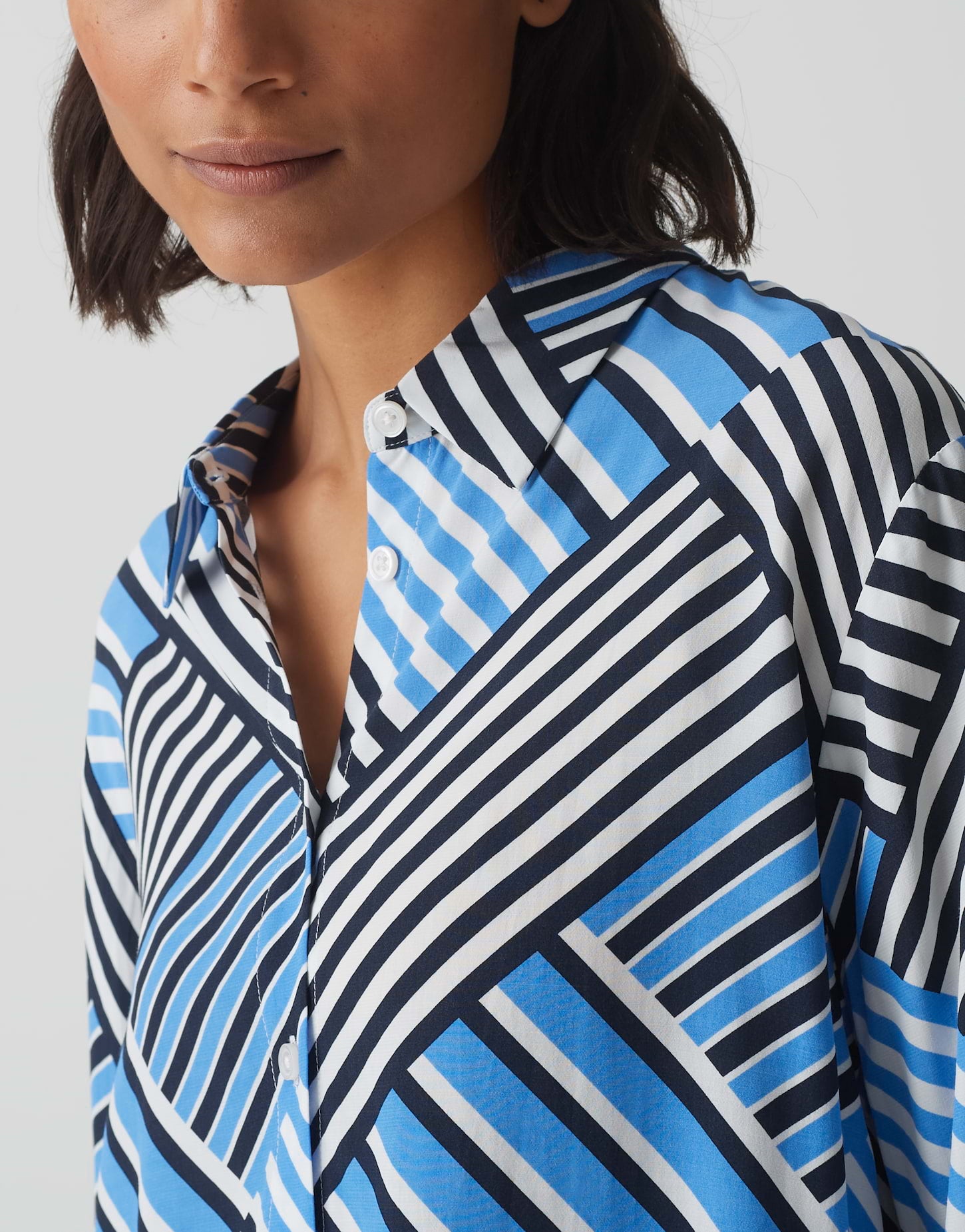 Opus -  Hemdbluse mit geometrischem Print - Filona
