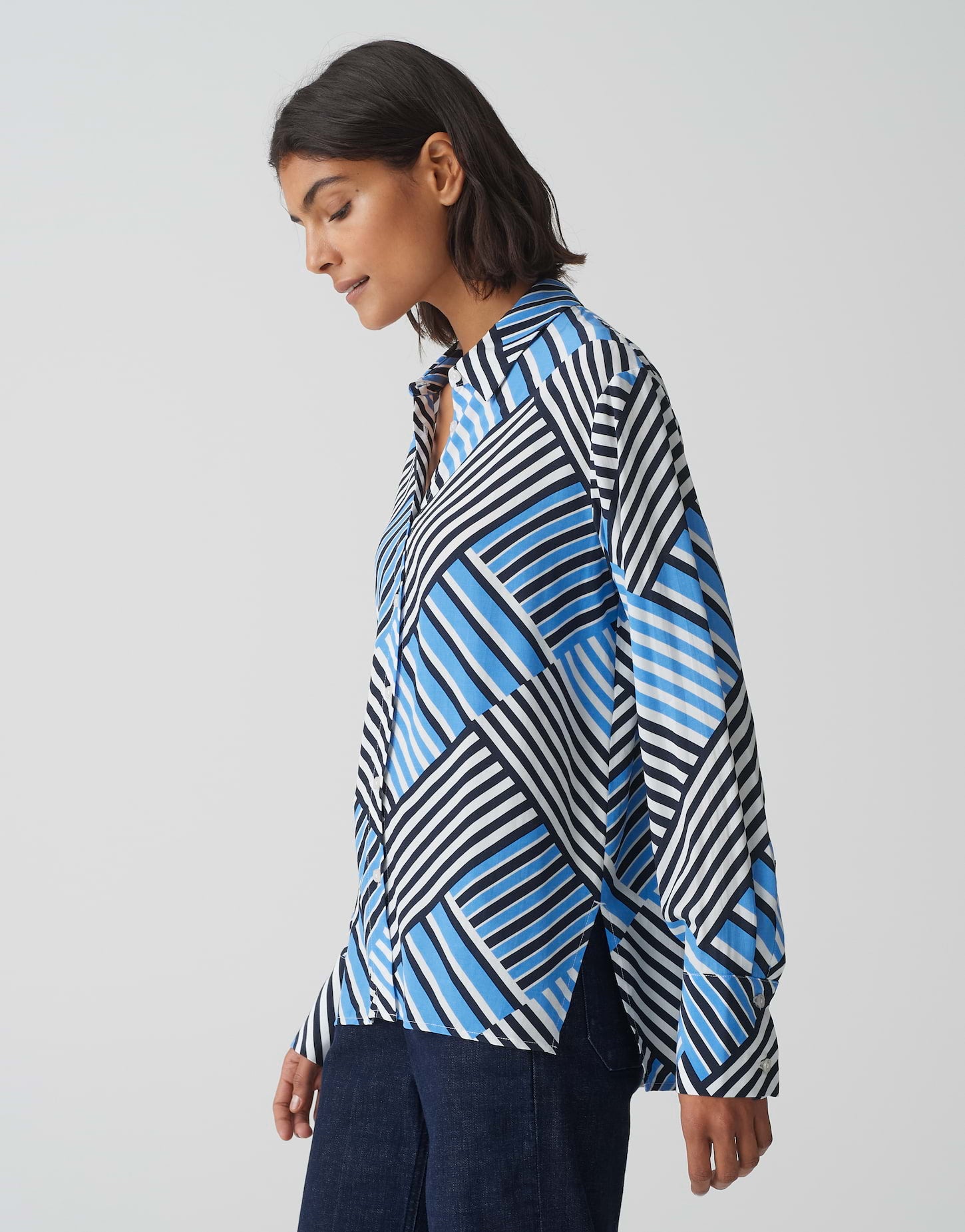 Opus -  Hemdbluse mit geometrischem Print - Filona