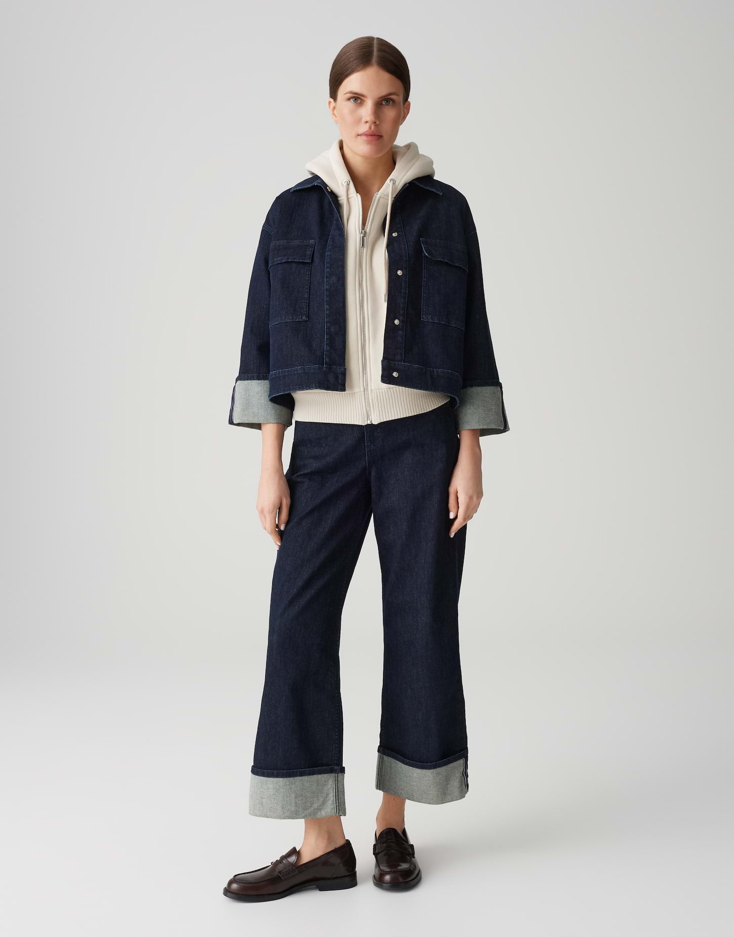 Opus - Loose Jeansjacke mit Rinsed Waschung - Hollice